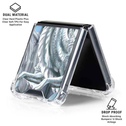 Ruth Thompson Checkmate Dragons by Ruth Thompson Galaxy Z Flip6 Clear Case